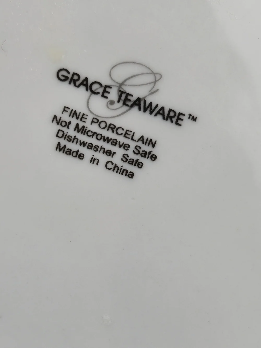 Grace Teaware White Fluted Fruit & Floral Fine Porcelain Teapot Gold Trim